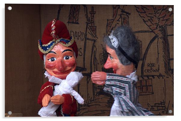 Punch and Judy Acrylic by Chris Day
