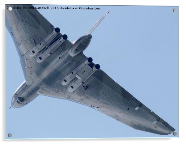 Vulcan XH558 underside. Acrylic by Keith Campbell