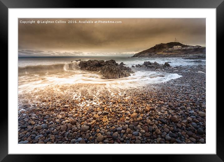 Bracelet Bay Storm cloud Framed Mounted Print by Leighton Collins