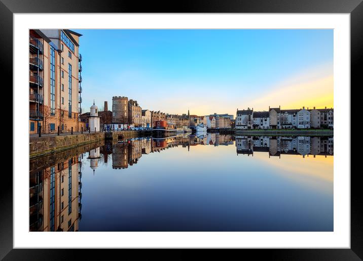 Mirrored Reflections at the Shore Framed Mounted Print by Miles Gray