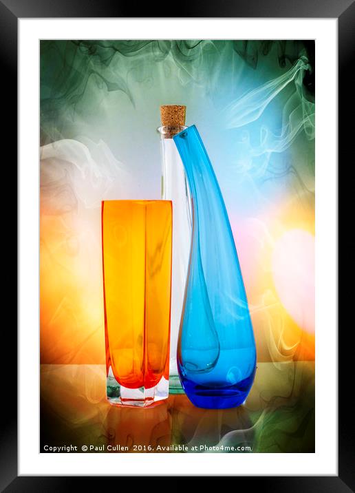 Glas jars and bottles Framed Mounted Print by Paul Cullen