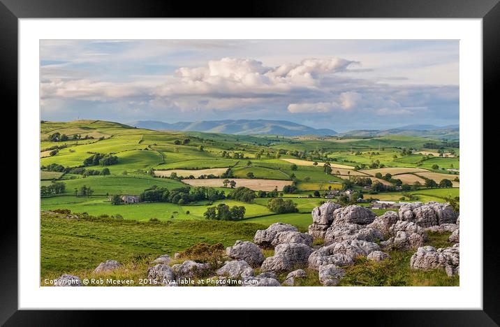 The Howgills Framed Mounted Print by Rob Mcewen