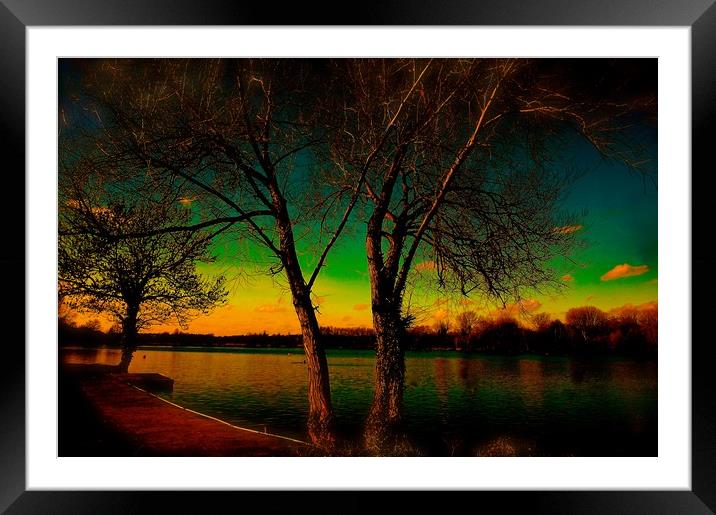 The last light at Sunset                           Framed Mounted Print by Sue Bottomley