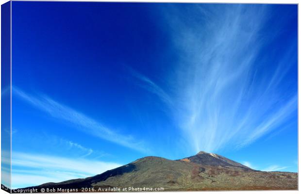 Mount Teide Clouds Canvas Print by Bob Morgans