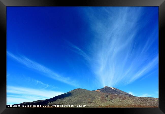 Mount Teide Clouds Framed Print by Bob Morgans