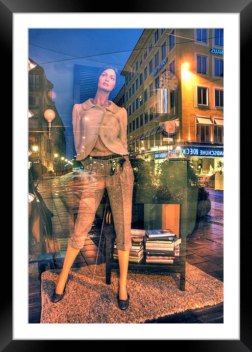 Street Girl Framed Mounted Print by Martin Williams