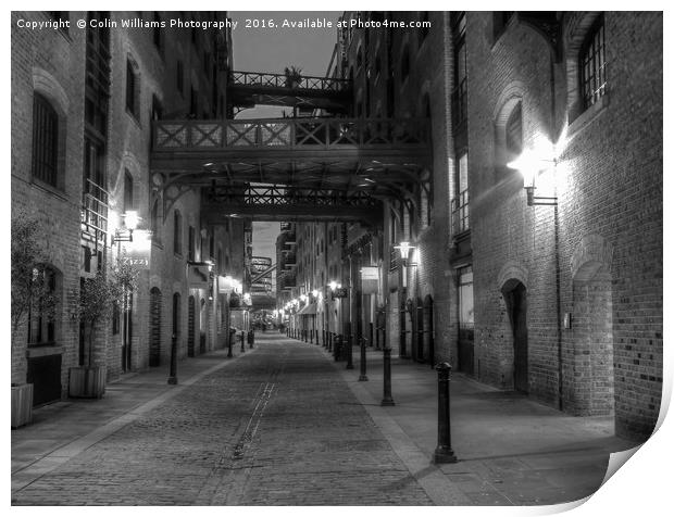 Shad Thames and Butlers Wharf London Print by Colin Williams Photography