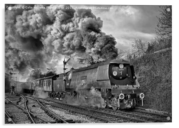  West Country Class Wadebridge Departs BW Acrylic by Colin Williams Photography