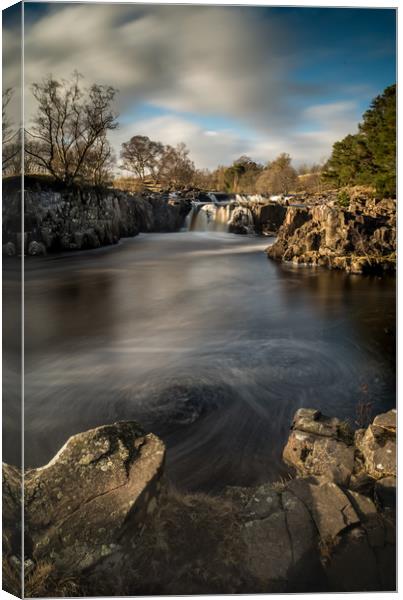 Low Force, Teesdale Canvas Print by Dave Hudspeth Landscape Photography