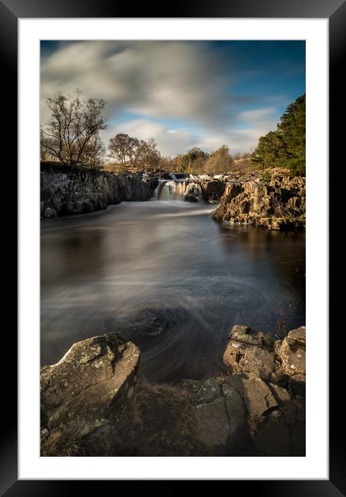 Low Force, Teesdale Framed Mounted Print by Dave Hudspeth Landscape Photography