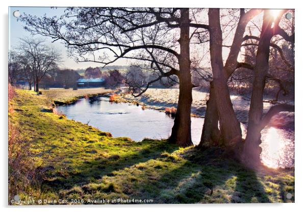 Eynsford Early Morning Acrylic by Dawn Cox