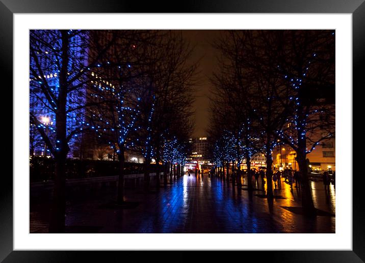 An Evening in the City. Framed Mounted Print by Becky Dix