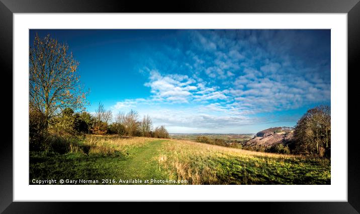 Sharpenhoe Clappers Landscape Framed Mounted Print by Gary Norman