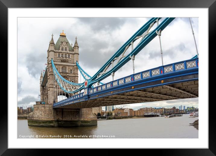 Tower Bridge Framed Mounted Print by Kelvin Rumsby