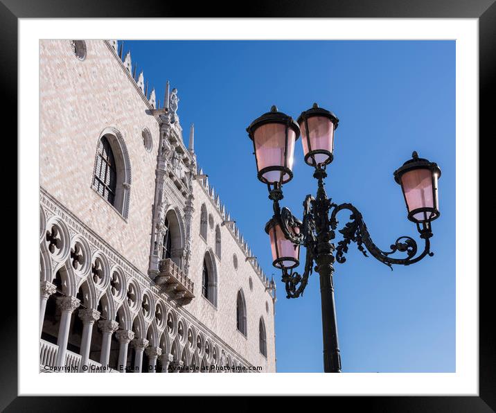 Piazza San Marco, Venice Framed Mounted Print by Carolyn Eaton