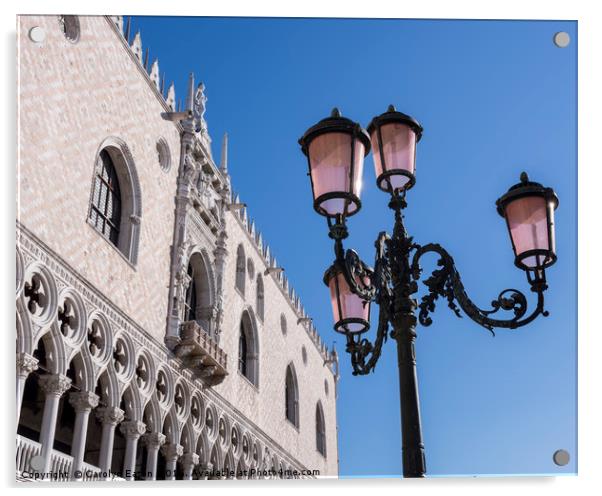 Piazza San Marco, Venice Acrylic by Carolyn Eaton