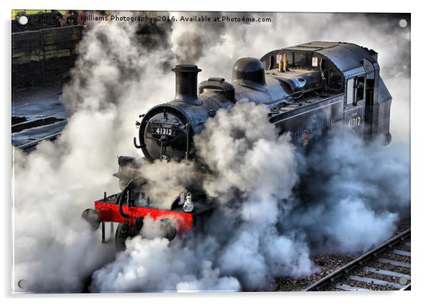 41312 Raises Steam 1 Acrylic by Colin Williams Photography