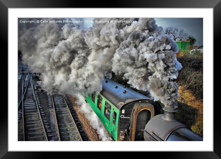 The Train Departing 2 Framed Mounted Print by Colin Williams Photography
