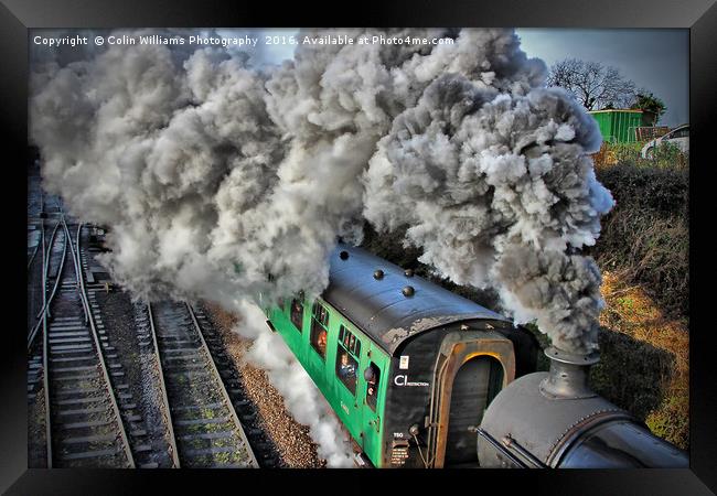 The Train Departing 2 Framed Print by Colin Williams Photography