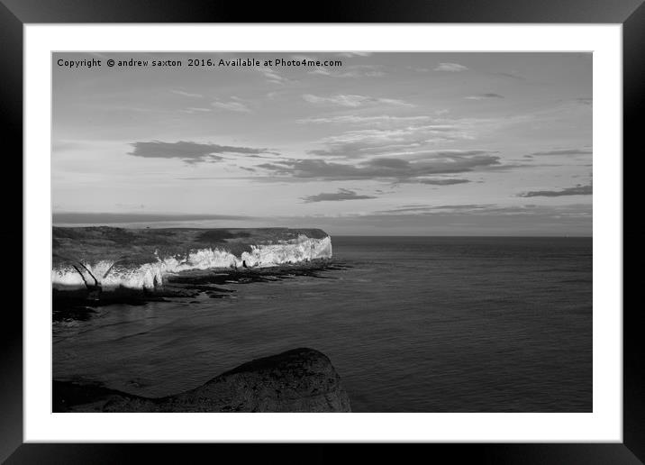 ITS THE COAST Framed Mounted Print by andrew saxton