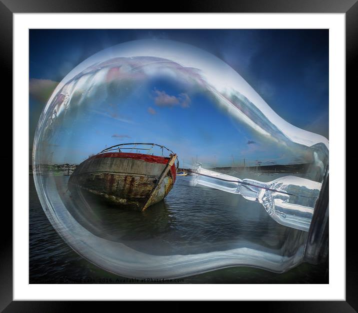 Shed some light on the Harbour  Framed Mounted Print by Chris Evans