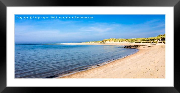 The Golden Sands of Northumbria Framed Mounted Print by Naylor's Photography