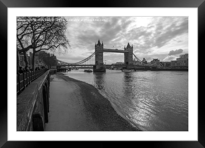 Tower foreshore Framed Mounted Print by mike cooper