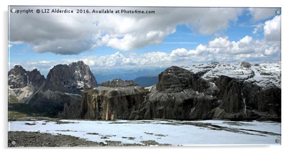 The Dolomites Acrylic by LIZ Alderdice