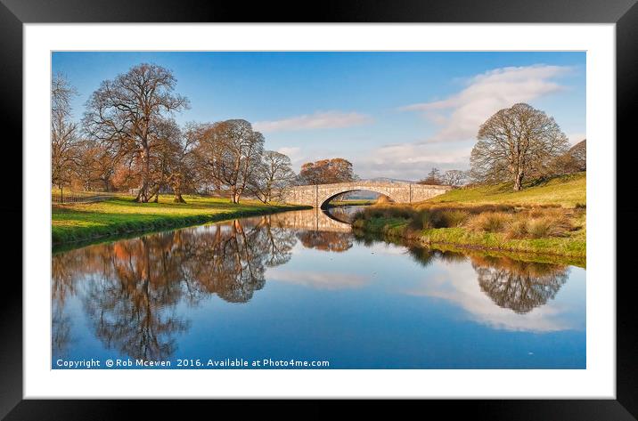 The River Bela Milnthorpe Framed Mounted Print by Rob Mcewen