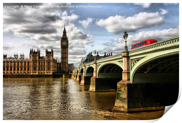 Old Farther Thames  Print by Marie Castagnoli