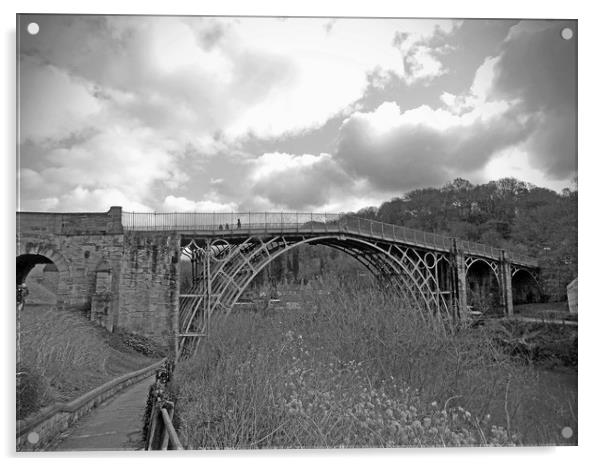 ironbridge shropshire world heritage site Acrylic by paul ratcliffe