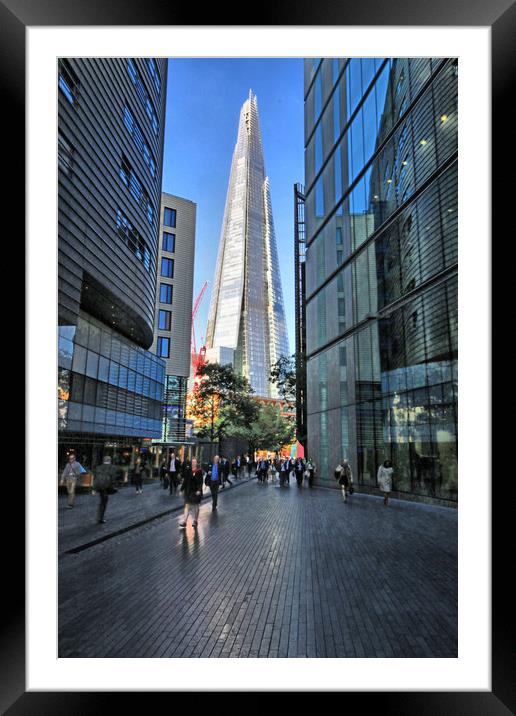 The Shard Of Glass  Framed Mounted Print by Marie Castagnoli