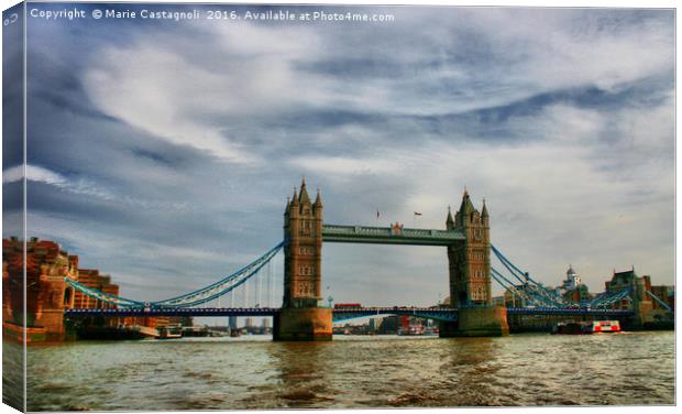    The Almighty Tower Bridge  Canvas Print by Marie Castagnoli