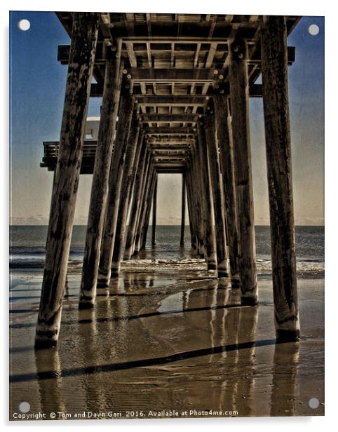 Under The Pier Acrylic by Tom and Dawn Gari