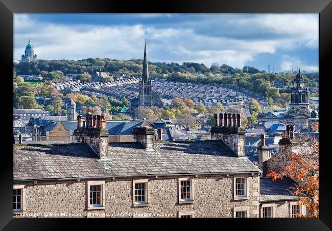 Lancaster rooftops Framed Print by Rob Mcewen