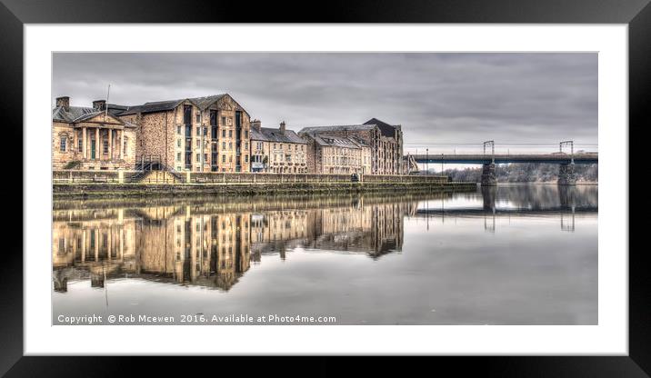 St Georges Quay,Lancaster UK Framed Mounted Print by Rob Mcewen