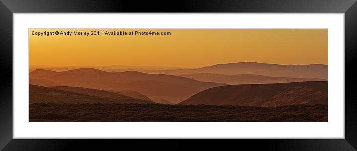 Golden Dawn Framed Mounted Print by Andy Morley