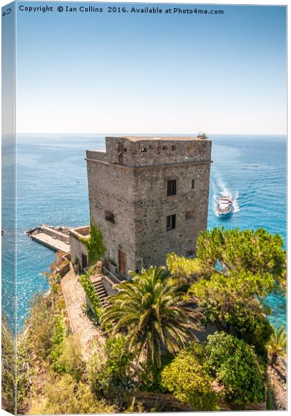 The Boat to Monterosso Canvas Print by Ian Collins