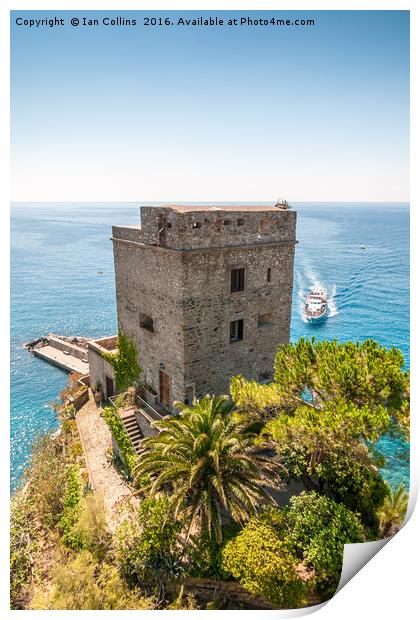 The Boat to Monterosso Print by Ian Collins