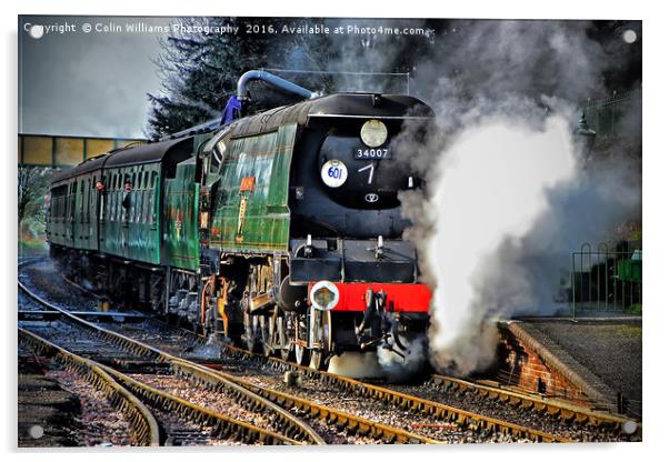West Country Class Wadebridge Waiting to Depart Acrylic by Colin Williams Photography
