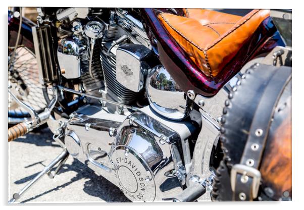 Harley Davidson Acrylic by Gary Finnigan