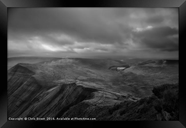 Morning on the Brecon Beacons Framed Print by Chris Sweet