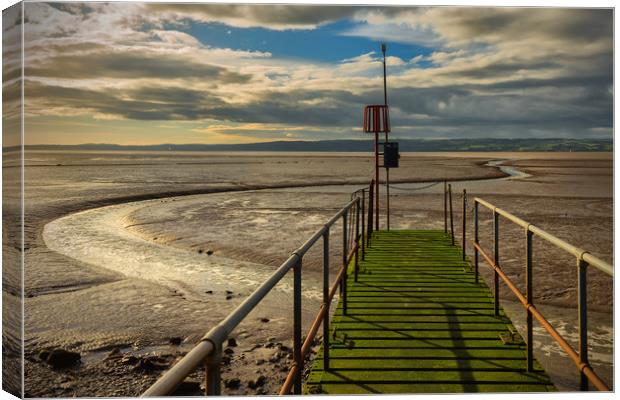 The River Dee Estuary, West Kirby Canvas Print by Rob Lester