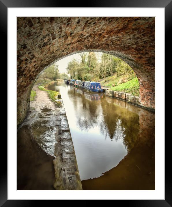  Winter on the Canal Framed Mounted Print by Peter Walmsley