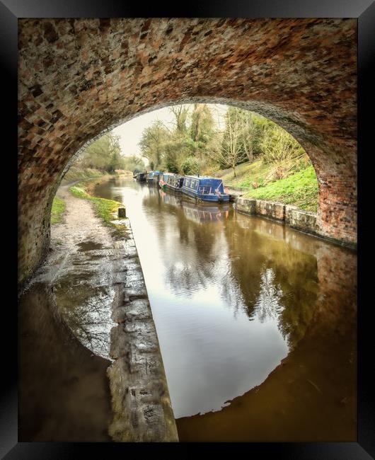  Winter on the Canal Framed Print by Peter Walmsley