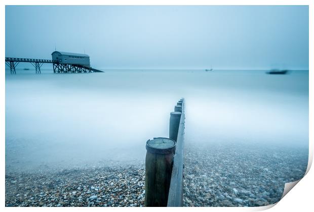Selsey Lifeboat Station Print by Kevin Browne