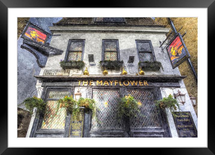 The Mayflower Pub London Art Framed Mounted Print by David Pyatt