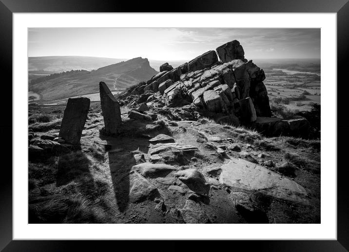 The Roaches, Staffordshire Framed Mounted Print by Andrew Kearton