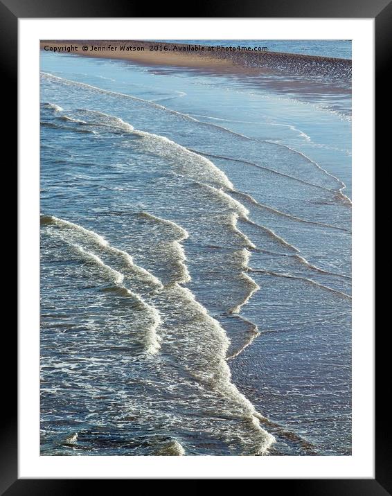 Breaking Waves Framed Mounted Print by Jennifer Henderson