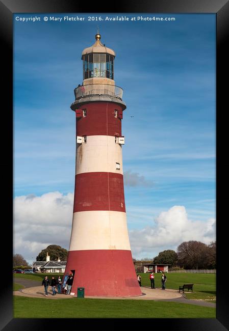 Semitone's Tower, Plymouth Hoe Framed Print by Mary Fletcher